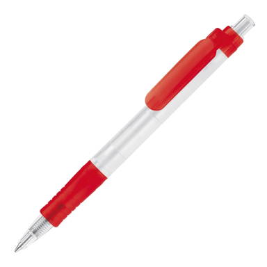 Stilolinea Vegetal Pen Clear transparent Kugelschreiber - Ecru / Rot
