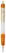 Stilolinea Vegetal Pen Clear transparant balpen - Ecru / Oranje