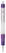 Stilolinea Vegetal Pen Clear transparant balpen - Ecru / Paars