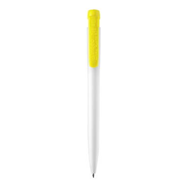 Stilolinea Ingeo TM Pen hardcolour Kugelschreiber - Weiß / Gelb
