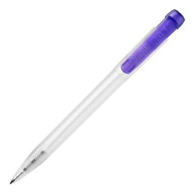 Stilolinea Ingeo TM Pen Clear transparent Kugelschreiber - Ecru / Lila