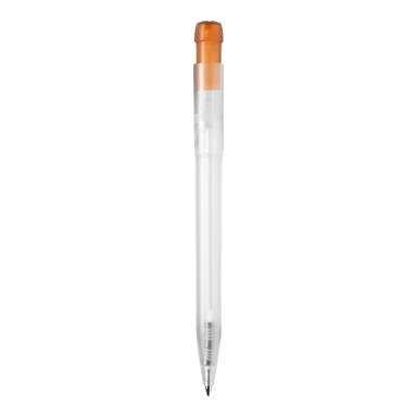 Stilolinea Ingeo TM Pen Clear transparent Kugelschreiber - Ecru / Orange