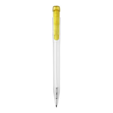 Stilolinea Ingeo TM Pen Clear transparent Kugelschreiber - Ecru / Gelb