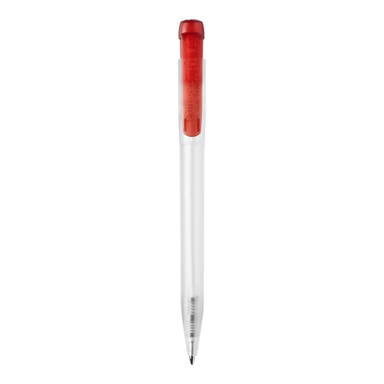 Stilolinea Ingeo TM Pen Clear transparent Kugelschreiber - Ecru / Rot