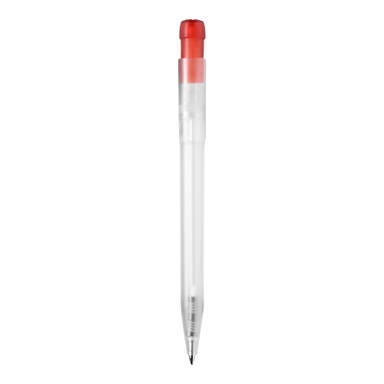 Stilolinea Ingeo TM Pen Clear transparent Kugelschreiber - Ecru / Rot