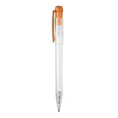 Stilolinea Ingeo TM Pen Clear transparent Kugelschreiber - Ecru / Orange
