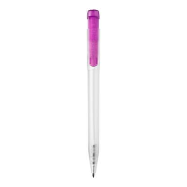 Stilolinea Ingeo TM Pen Clear transparent Kugelschreiber - Ecru / Rosa