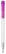 Stilolinea Ingeo TM Pen Clear transparant balpen - Ecru / Roze