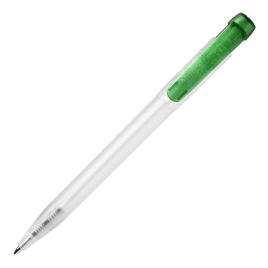 Stilolinea Ingeo TM Pen Clear transparent Kugelschreiber - Ecru / Grün