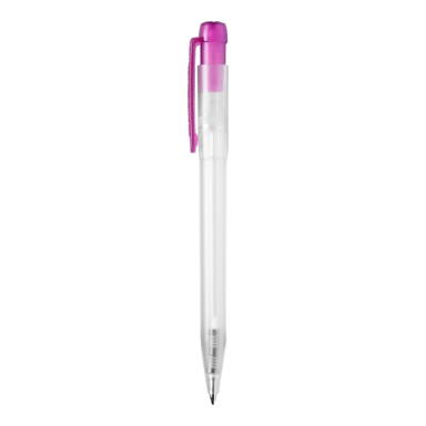 Stilolinea Ingeo TM Pen Clear transparent Kugelschreiber - Ecru / Rosa