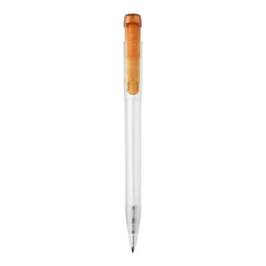 Stilolinea Ingeo TM Pen Clear transparent Kugelschreiber - Ecru / Orange
