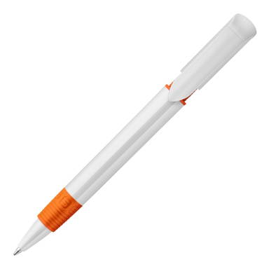 Stilolinea S40 Grip hardcolour Kugelschreiber - Weiß / Orange