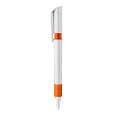 Stilolinea S40 Grip hardcolour Kugelschreiber - Weiß / Orange