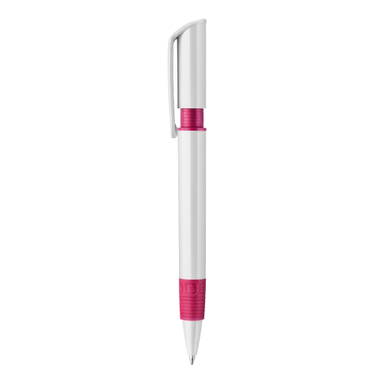 Stilolinea S40 Grip hardcolour Kugelschreiber - Weiß / Rosa