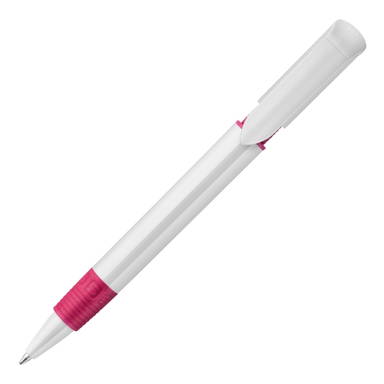 Stilolinea S40 Grip hardcolour Kugelschreiber - Weiß / Rosa