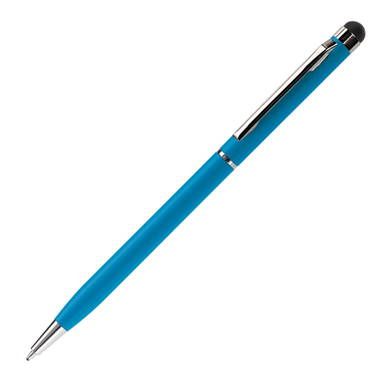 Balpen stylus metaal slim - Blau