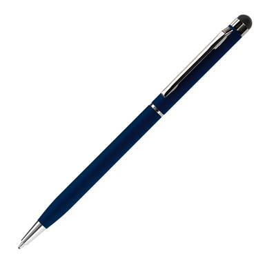 Balpen stylus metaal slim - Dunkelblau