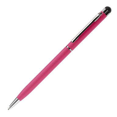 Balpen stylus metaal slim - Dunkelrosa