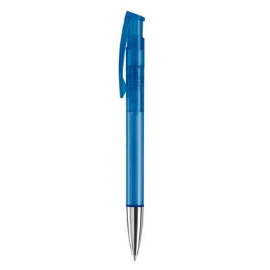 Stylo métal transparent Toppoint Avalon - Transparent / Bleu