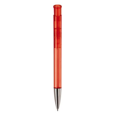 Stylo métal transparent Toppoint Avalon - Transparent / Rouge
