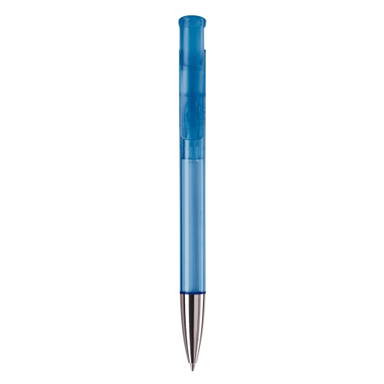 Stylo métal transparent Toppoint Avalon - Transparent / Bleu