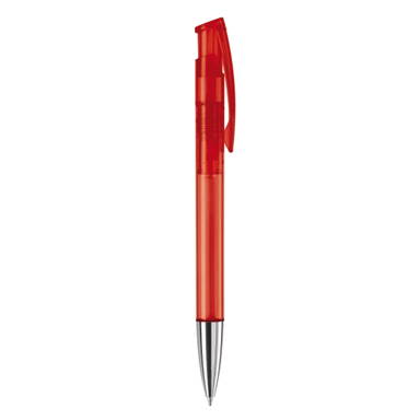 Stylo métal transparent Toppoint Avalon - Transparent / Rouge