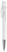 Toppoint Avalon metal transparant balpen - Transparant / Wit