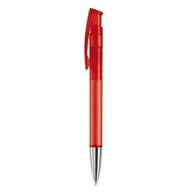Stylo métal transparent Toppoint Avalon - Transparent / Rouge