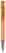 Toppoint Avalon metal transparant balpen - Transparant / Oranje
