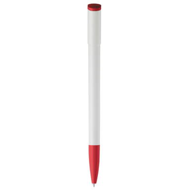 Toppoint Deniro Hardcolour Ballpoint Pen - White / Red