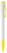 Toppoint Deniro solid-colour ballpoint pen - White / Yellow