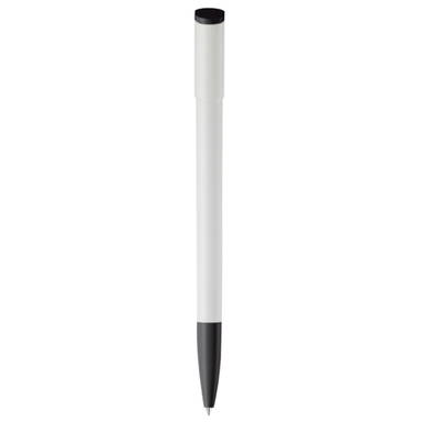 Toppoint Deniro Hardcolour Ballpoint Pen - White / Black