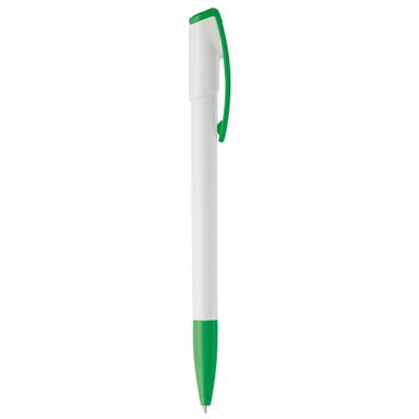 Toppoint Deniro Hardcolour Ballpoint Pen - White / Green
