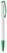 Toppoint Deniro solid-colour ballpoint pen - White / Green