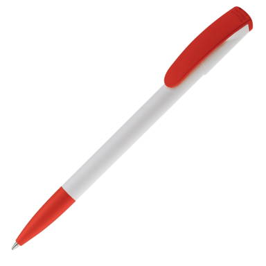 Toppoint Deniro Hardcolour Ballpoint Pen - White / Red