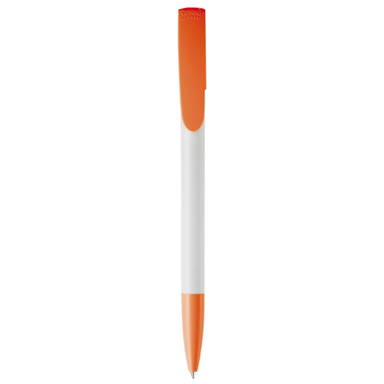 Toppoint Deniro Hardcolour Ballpoint Pen - White / Orange