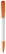 Toppoint Deniro solid-colour ballpoint pen - White / Orange