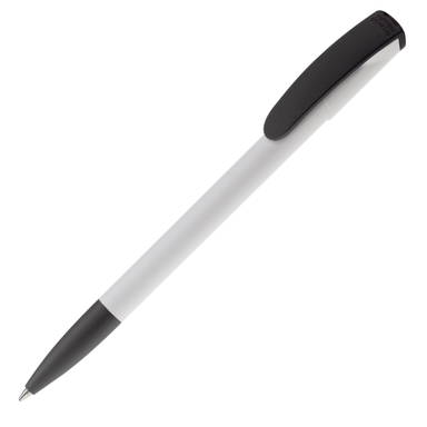 Toppoint Deniro Hardcolour Ballpoint Pen - White / Black