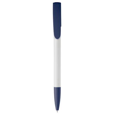 Toppoint Deniro Hardcolour Ballpoint Pen - White / Dark Blue