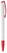 Toppoint Deniro solid-colour ballpoint pen - White / Red
