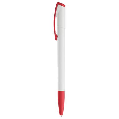Toppoint Deniro Hardcolour Ballpoint Pen - White / Red