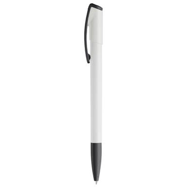 Toppoint Deniro Hardcolour Ballpoint Pen - White / Black