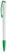Toppoint Deniro solid-colour ballpoint pen - White / Green