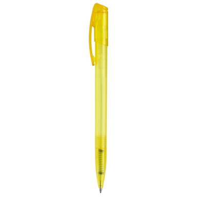 Stylo à bille Toppoint Deniro givré - Écru / Jaune