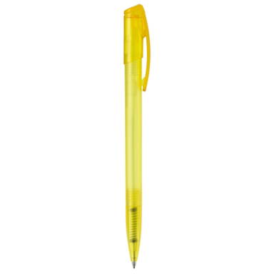 Stylo à bille Toppoint Deniro givré - Écru / Jaune