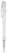 Toppoint Deniro frosty balpen - Ecru / Wit
