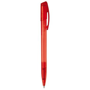 Stylo à bille Toppoint Deniro givré - Écru / Rouge