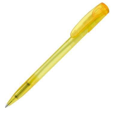 Stylo à bille Toppoint Deniro givré - Écru / Jaune