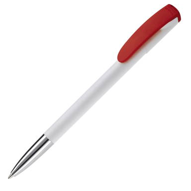 Stylo Toppoint Deniro pointe métallique hardcolour - Blanc / Rouge
