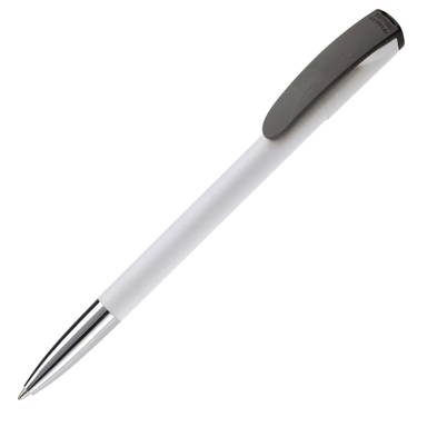 Stylo Toppoint Deniro pointe métallique hardcolour - Blanc / Noir